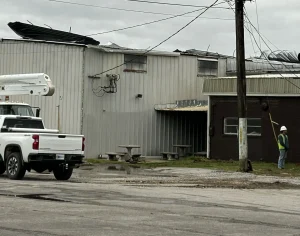Roof blown off business in Phil Campbell