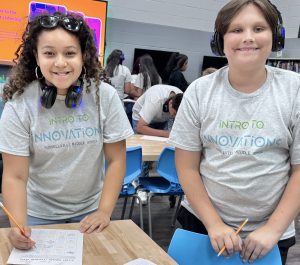 Students share voices during podcasts