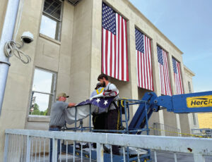 Painting downtowns red, white and blue