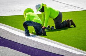 Laying turf begins in UNA stadium